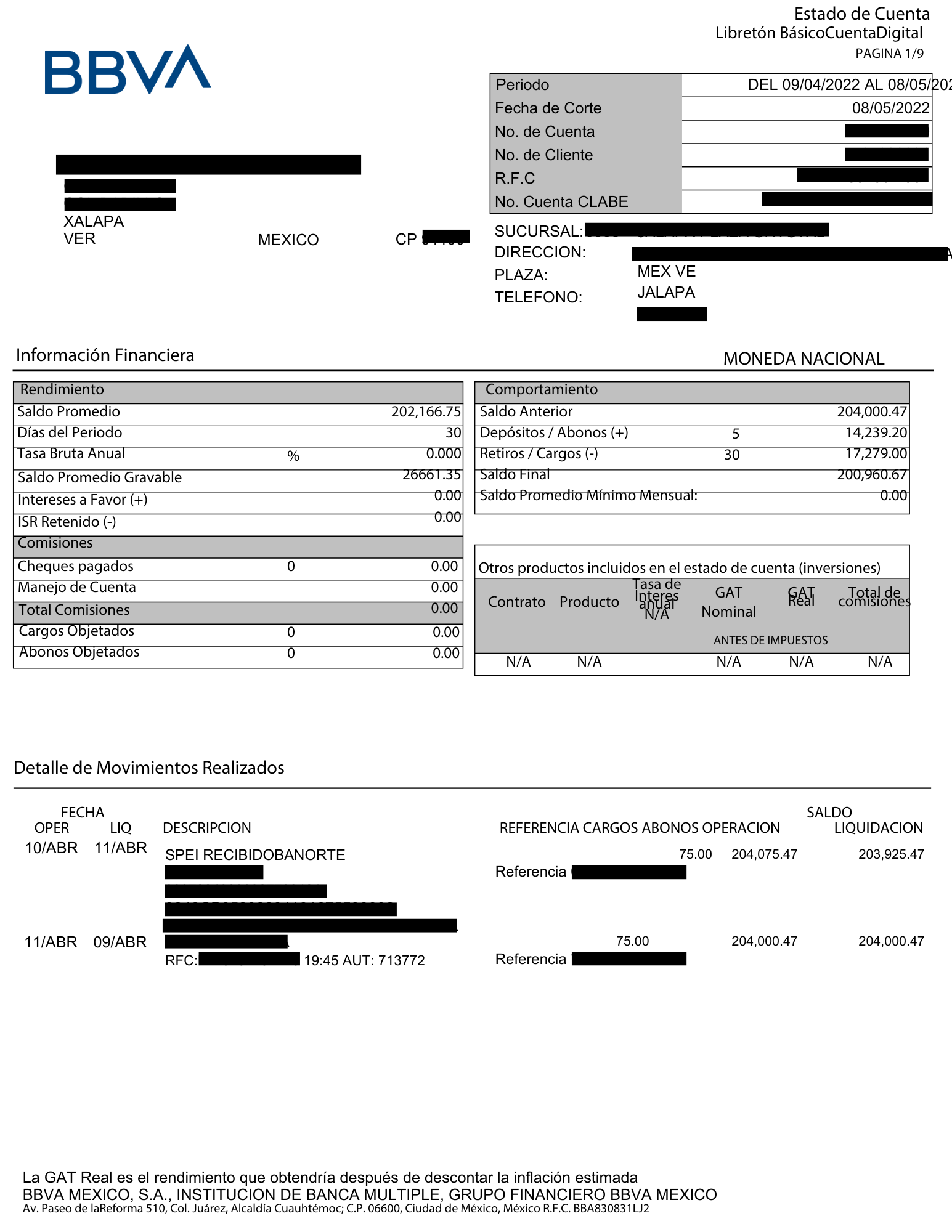 Estado de cuenta (completo) - Imagen 2